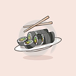 gimbab vector cartoon