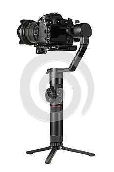 Gimbal stabilizer with camera photo