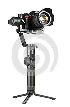 Gimbal stabilizer with camera photo