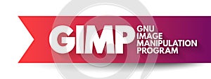 GIMP Gnu Image Manipulation Program - free and open-source raster graphics editor used for image manipulation and image editing,
