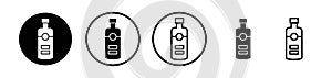 Gin icon vector set on white background