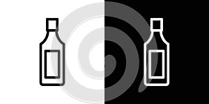 Gin icon vector set on white background