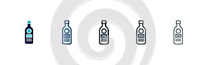 Gin icon vector set on white background