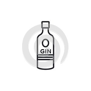 Gin icon vector set on white background