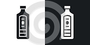 Gin icon vector set on white background