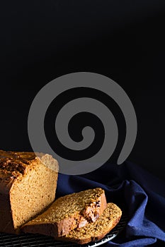 Gingbread Loaf Dark Background Vertical