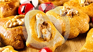 Ginger bread cakes closeup