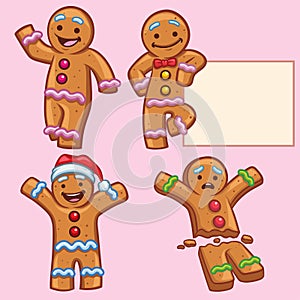 Ginger bread character set