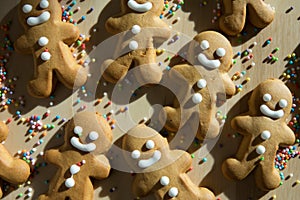 Ginger bread man cookies for Christmas