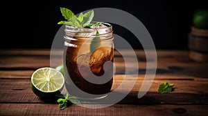ginger dark and stormy drink