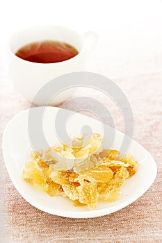 Ginger dried chips