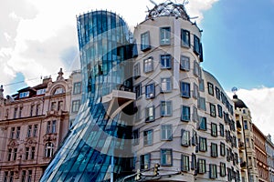 Ginger and fred structure in prague in czech republic