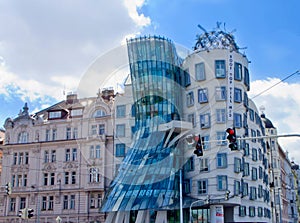 Ginger and fred structure in prague in czech republic