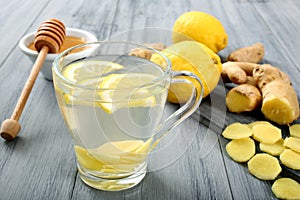 Jengibre a limón beber 