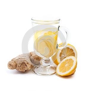 Ginger and lemon drink