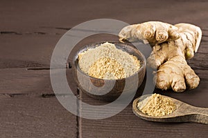 Ginger root and ginger powder