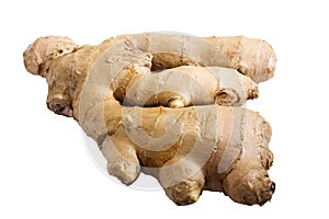 Ginger root, isolated photo