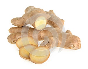 Ginger root isolated