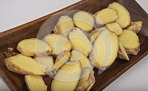 Ginger root,sliced