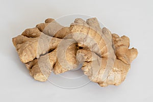 Ginger Root on White Background