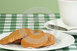 Ginger snap biscuits