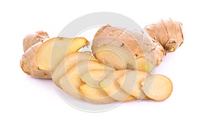 Ginger on white background