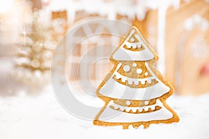 Gingerbread Christmas Tree Cookie