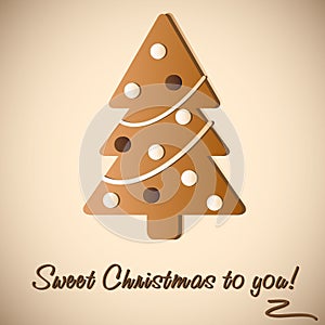 Gingerbread Cookie of Christmas tree