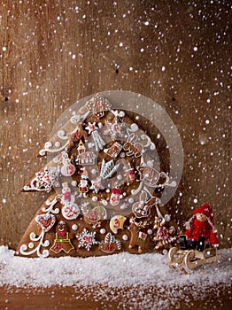 Gingerbread cookies advent calendar