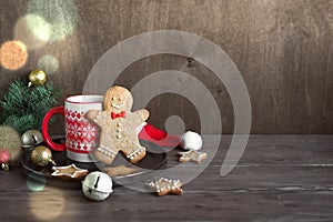 Gingerbread cookies and tea