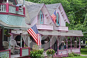 Gingerbread Cottages, Martha's Vineyard, MA, USA