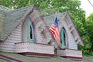 Gingerbread Cottages, Martha's Vineyard, MA, USA