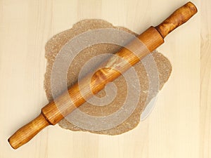 Gingerbread dough rolling pin