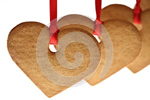 Gingerbread hearts