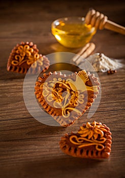 Gingerbread hearts