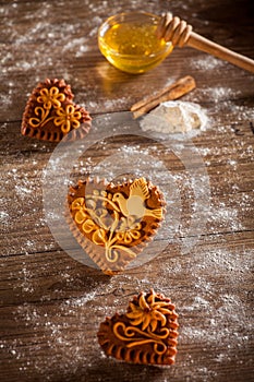 Gingerbread hearts