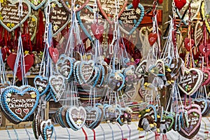 Gingerbread hearts