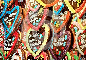 Gingerbread hearts