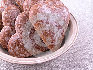Gingerbread hearts