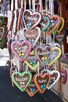 Gingerbread hearts