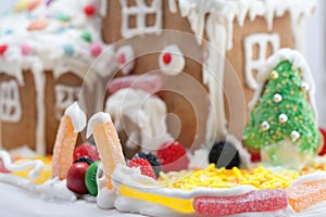 Gingerbread House isolated on white