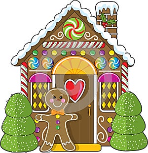 Gingerbread House and Man