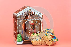 Gingerbread House with Rice Krispies