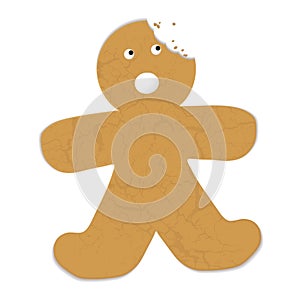 Gingerbread man bite