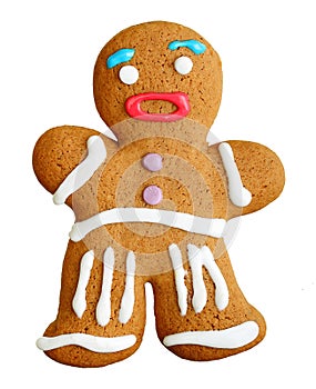 Gingerbread man, christmas cookie.