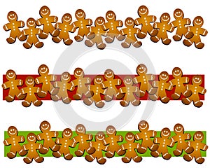 Gingerbread Man Cookie Borders