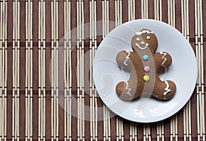 Gingerbread man cookie