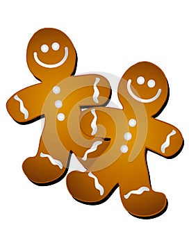 Gingerbread Man Cookies Clip Art