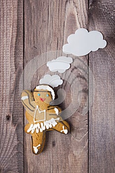 Gingerbread man in the form of a dancer