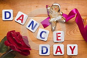 Gingerbread man in the form of a dancer